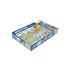 Legpuzzel Arnhem stad blauwe doos liggend