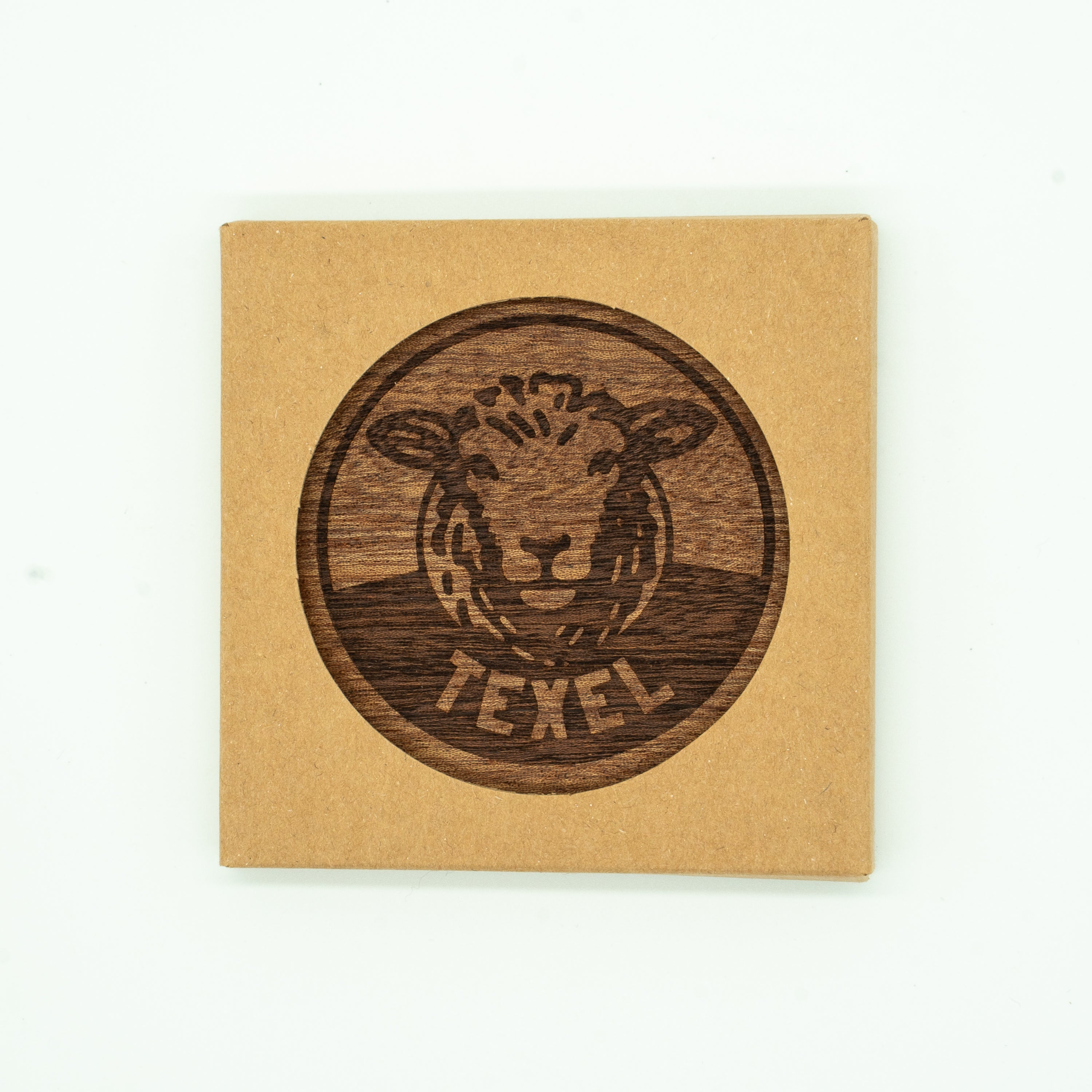 Texel Onderzetters – Ebenhout kleur (4 stuks in luxe doosje)