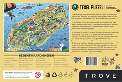 Texel legpuzzel 2025 editie geel 1000 stukjes achterkant 2