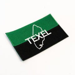 Texel vlag patch geborduurd 5,5 cm x 9 cm 2